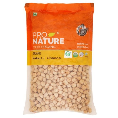 Pro Nature Organic Kabuli Chana/Kabuli Kadale, 500 g Pouch - Sparkling ...